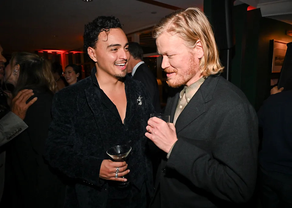 Tonatiuh and Jesse Plemons at the Variety & Golden Globes Pre-Golden Globes Party, Presented by Morgan Stanley at The Polo Lounge at The Beverly Hills Hotel on January 09, 2026 in Beverly Hills, California. (Photo by Michael Buckner/Variety via Getty Images)