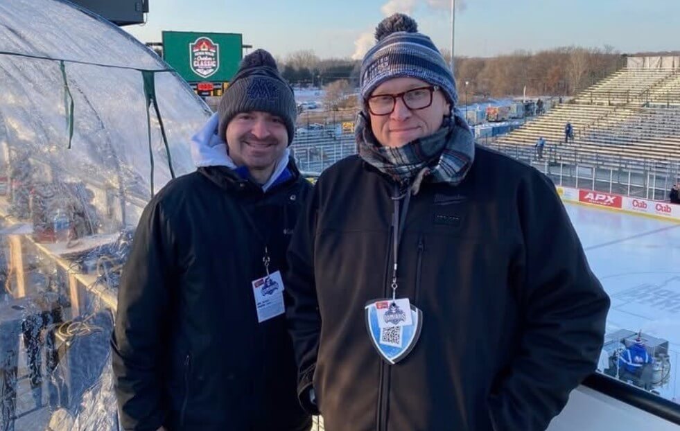 Aaron Sims with Matt Menzl