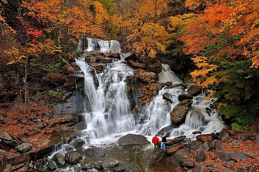 Kaaterskill Falls in the Catskill Mountains of New York.