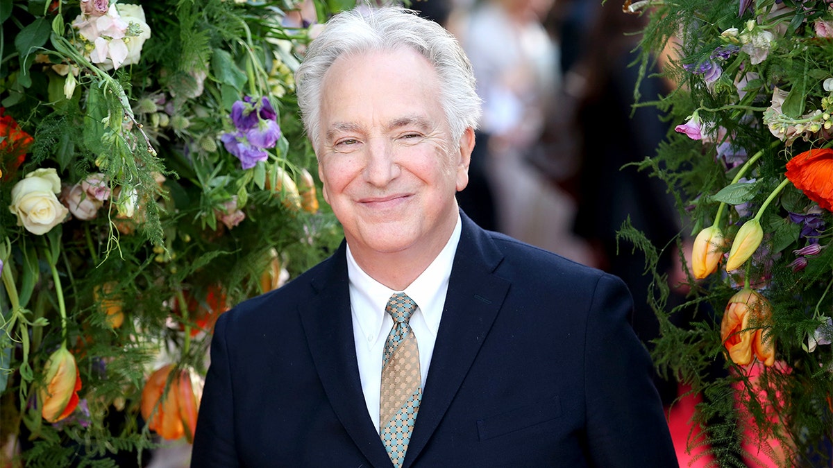 Alan Rickman smiling