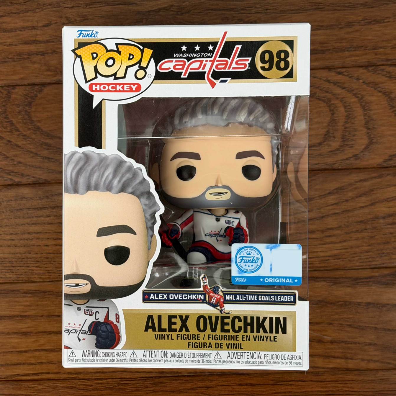 Alex Ovechkin NHL goals record Funko Pop! front pic
