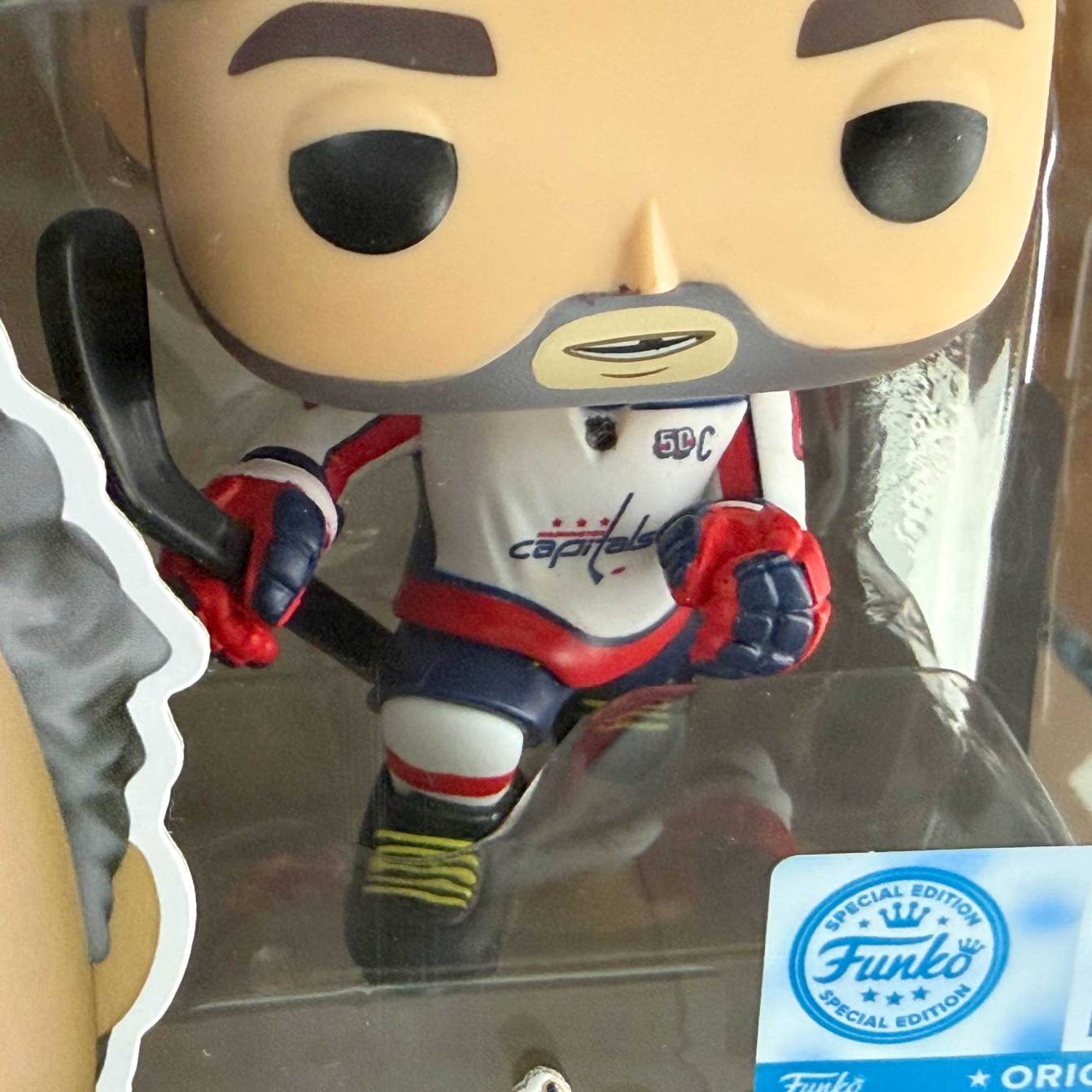 Alex Ovechkin NHL goals record Funko POP! figurine close up