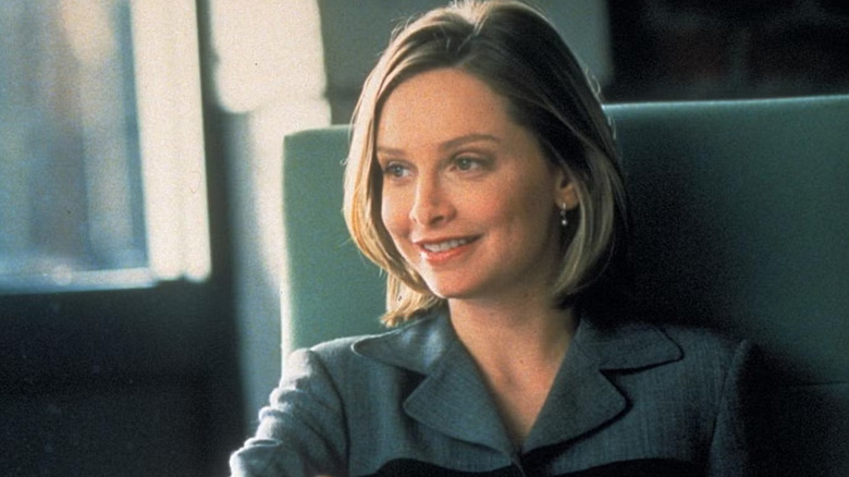 Clarista Flockhart as Ally McBeal smiles on Ally McBeal