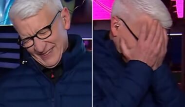 Anderson Cooper Can't Stop Laughing Reading Taylor Swift's 'Wood' on NYE