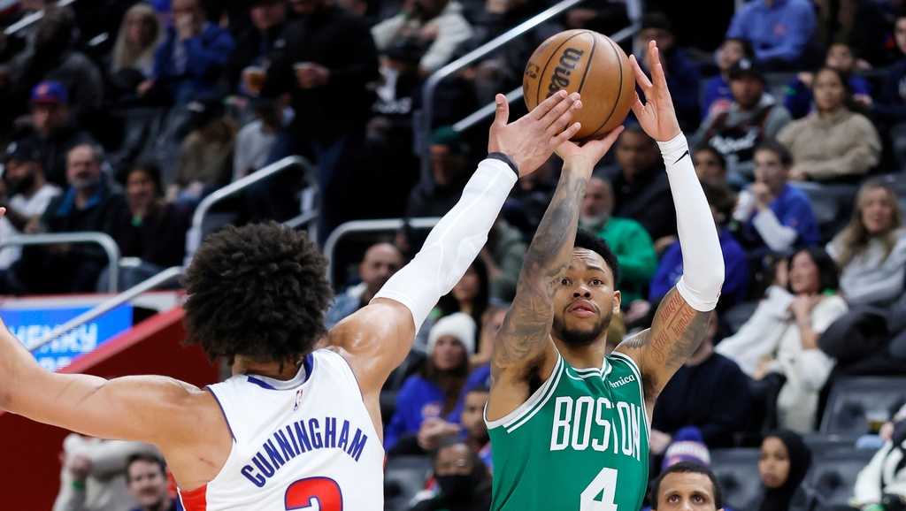 Brown misses potential game-winner as Pistons hold off Celtics for 104-103 win