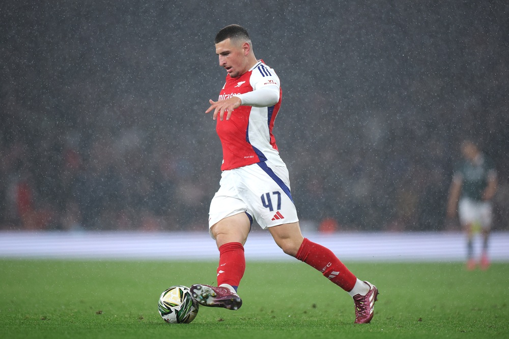 LONDON, ENGLAND: Maldini Kacurri of Arsenal during the Carabao Cup Third Round match between Arsenal and Bolton Wanderers at Emirates Stadium on Se...