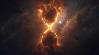 Astronomers notice an hourglass like shape while scanning an ordinary galaxy