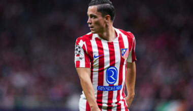 MADRID, SPAIN - SEPTEMBER 30: Giacomo Raspadori of Atletico Madrid. looks on during the UEFA Champions League 2025/26 League Phase MD2 match between Atletico de Madrid and Eintracht Frankfurt at Estadio Metropolitano on September 30, 2025 in Madrid, Spain. (Photo by Aitor Alcalde/Getty Images) (Roma links)
