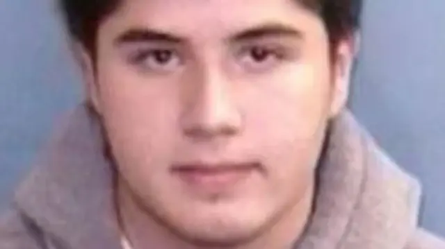 A mugshot of Castillo