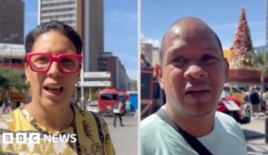 'It seems unjust to me' - views from Caracas on Maduro's seizure - BBC