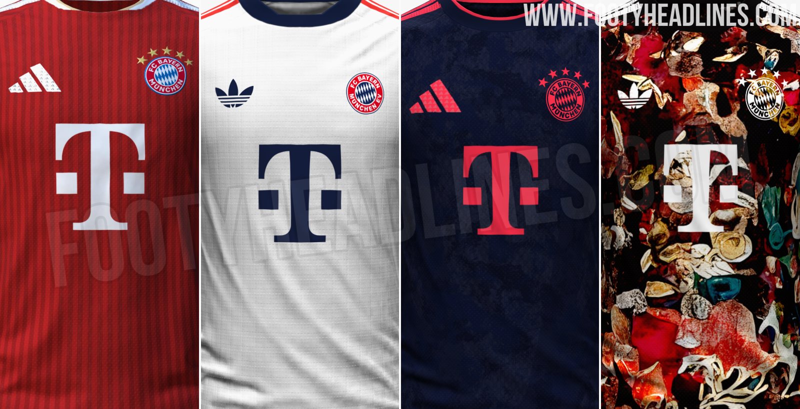 Bayern München 26-27 Home, Away, Third & Fourth Kits Leaked