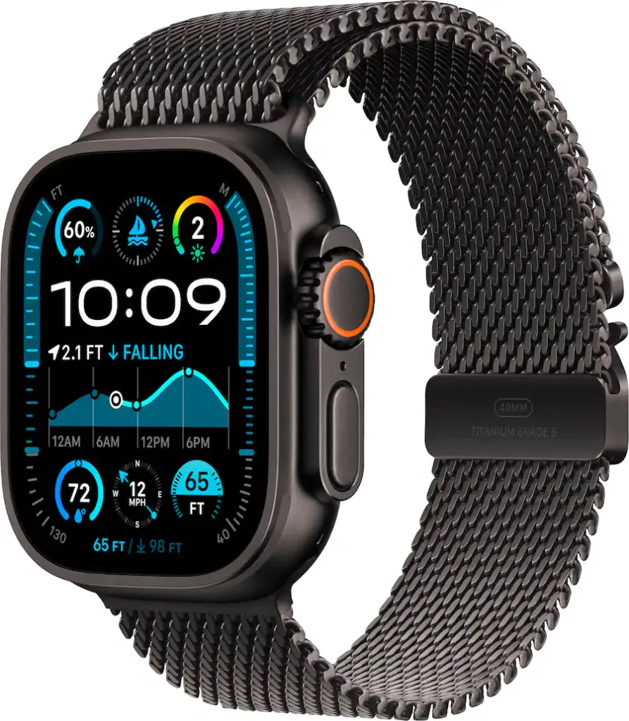 A smart watch with a black screen