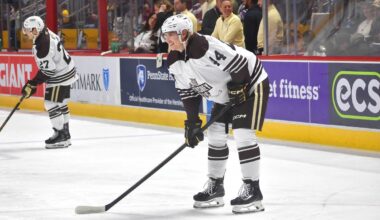 Bogdan Trineyev held out of Hershey road game ahead of Capitals-Hurricanes matchup