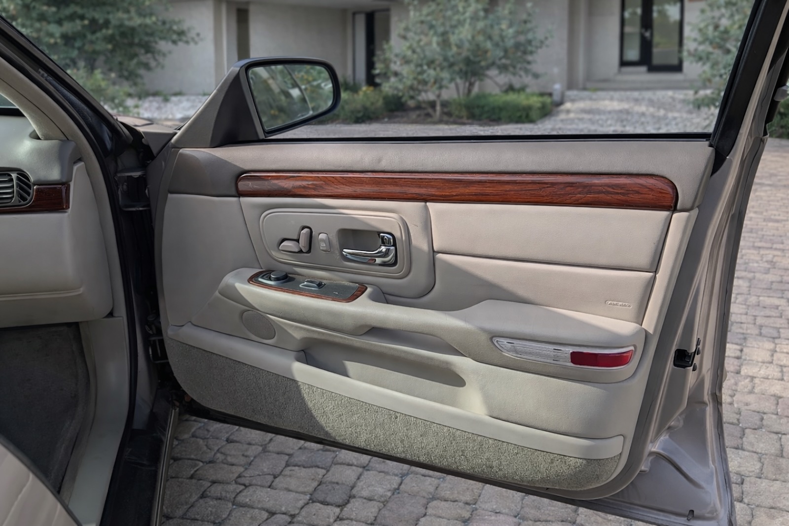 open door missing part of its frame