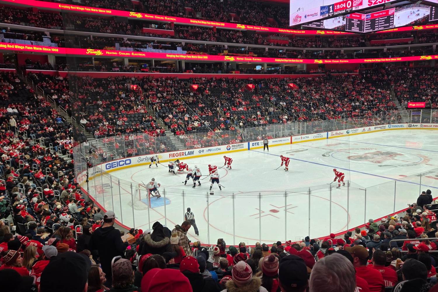Capitals at Red Wings
