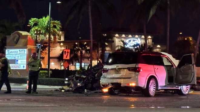 Car fire shuts down part of US-41 at Coconut Point in Lee County