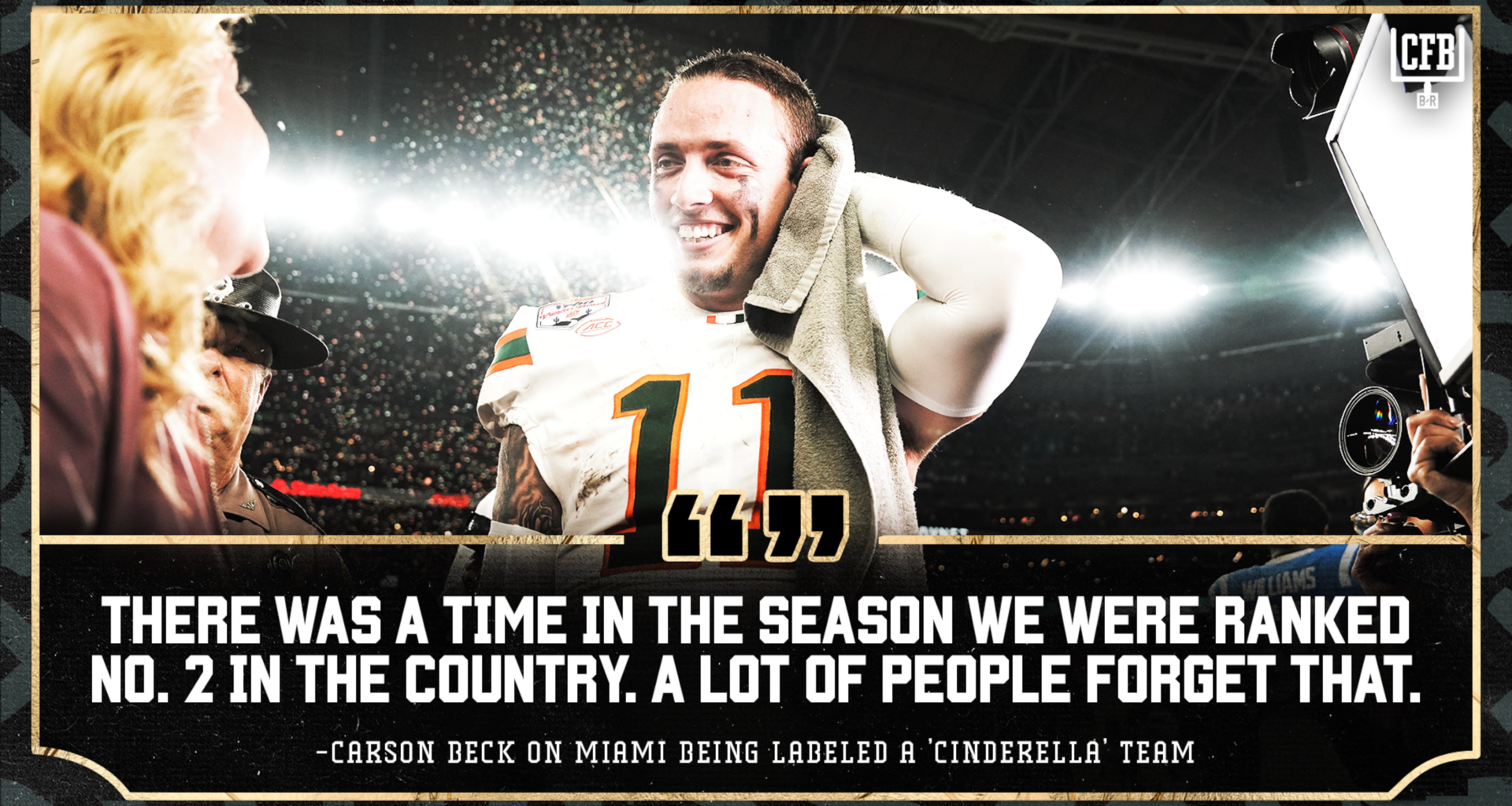 Carson Beck Rejects 'Cinderella' Label for Miami's Run Ahead of CFP Final vs. Mendoza, Indiana