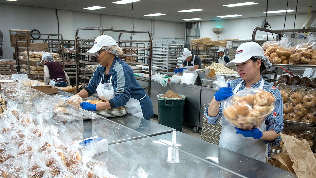 Bakery workers at Costco
