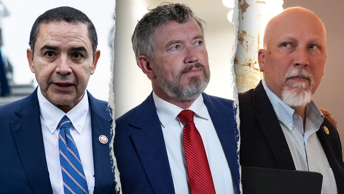 Pictured from left to right: Henry Cuellar, Thomas Massie and Chip Roy