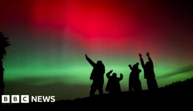 Rare red-toned Aurora Borealis lights up skies across Scotland