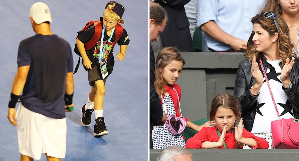 Cruz Hewitt and Myla and Charlene Federer, pictured here back in 2016.