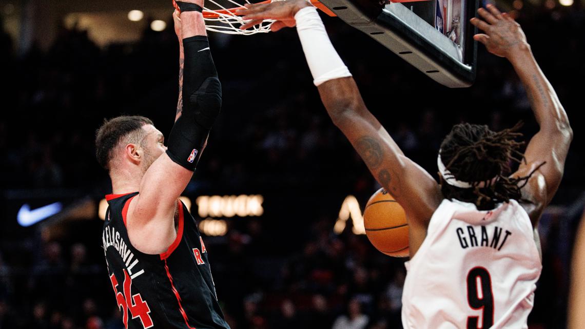 Mamukelashvili's 22 points lead Raptors past Blazers, snapping Portland's win streak