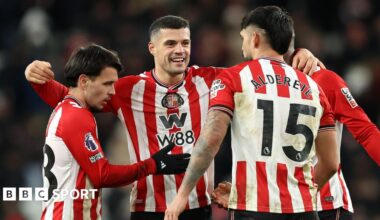Premier League: Sunderland hold Man City, Brentford draw with Tottenham