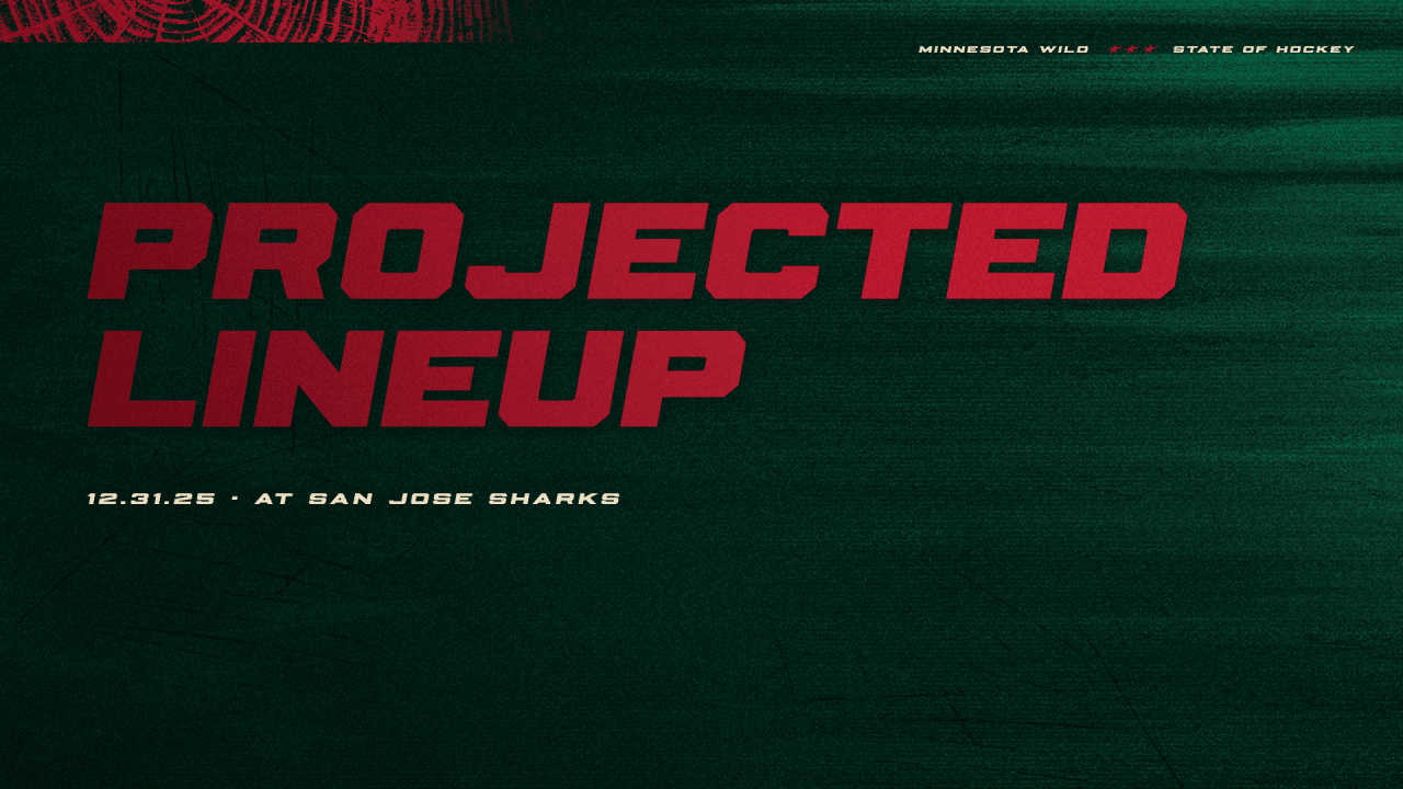 Projected Lineup: Wild at Sharks - NHL.com