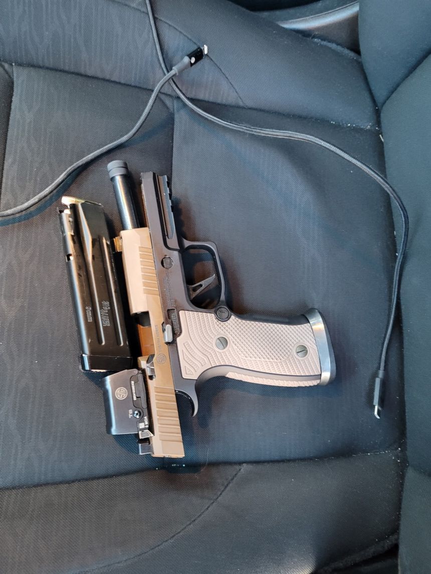 The Department of Homeland Security released this photo of a handgun it says was recovered at the scene of Saturday's shooting on Nicollet Ave. in Minneapolis.