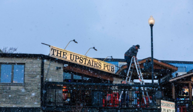 Indiana Fans Brave Frigid Temps, Camp Outside Bars Before National Title Game