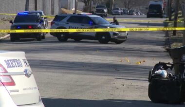 Man shot in Shawnee neighborhood; more than a dozen shell casings in the street