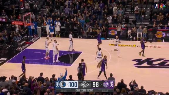 Brandon Williams hits a late 3-pointer, gives Mavericks 100-98 win over Kings