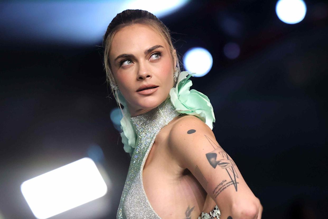 Getty Images Cara Delevingne on October 18, 2025.
