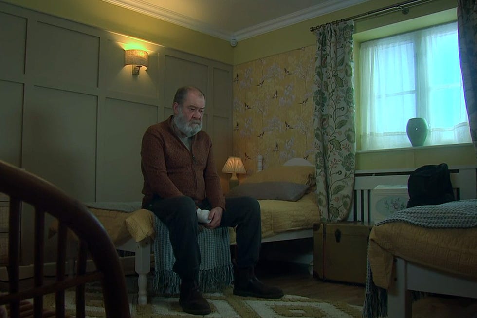 Emmerdale Paddy Dingle Bear Wolf emmerdale paddy dingle bear wolf