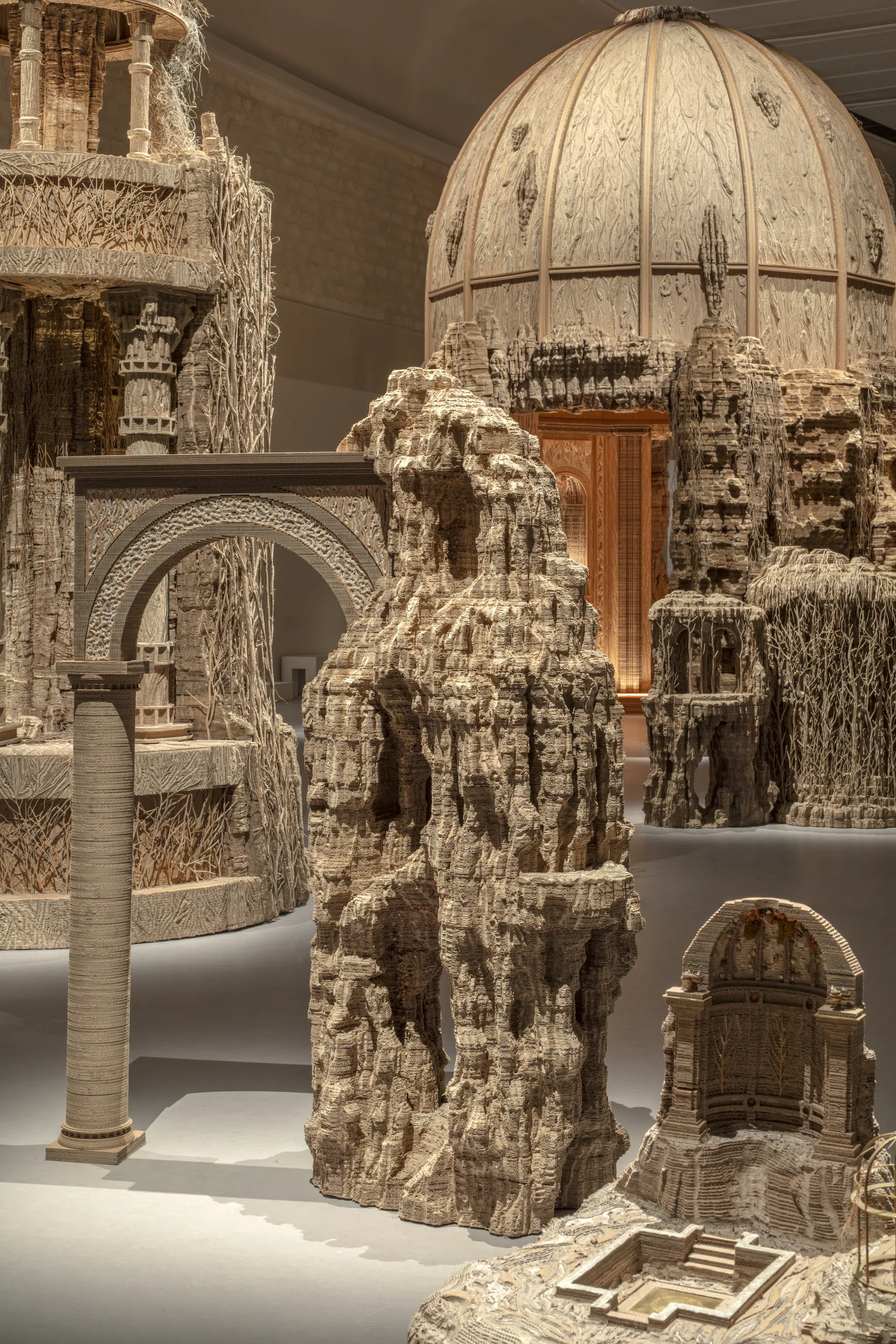 Installation view of ‘Grottesco,’ currently open at le Grand Palais in Paris, France. (Courtesy le Grand Palais)