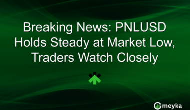 Breaking News: PNLUSD Holds Steady at Market Low, Traders Watch Closely