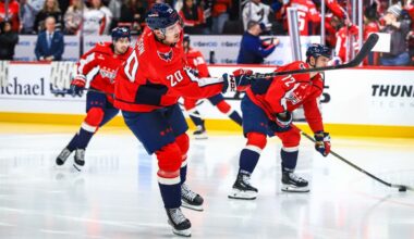 Capitals send Brett Leason back to AHL’s Hershey Bears ahead of Tom Wilson’s likely return from injury