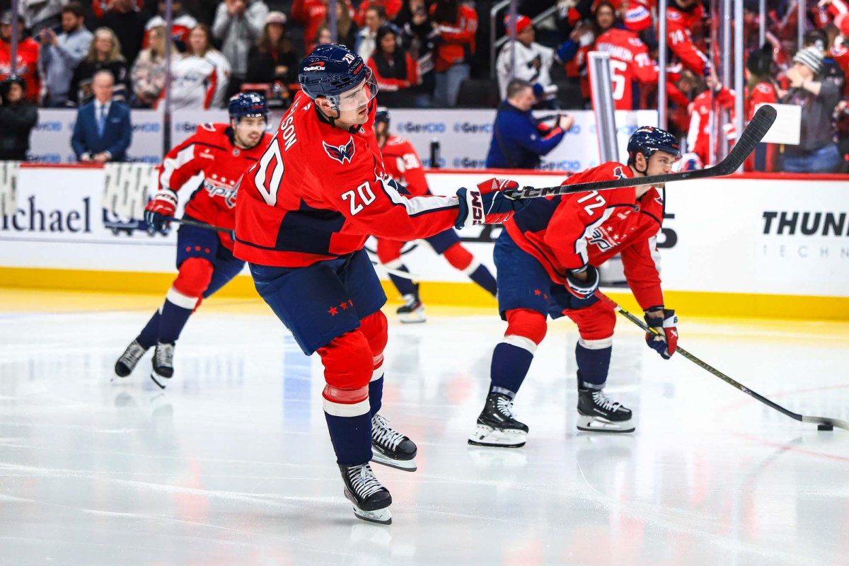 Capitals send Brett Leason back to AHL’s Hershey Bears ahead of Tom Wilson’s likely return from injury