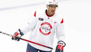 Justin Sourdif misses morning skate and is among several Capitals players who are game-time decisions against Blackhawks