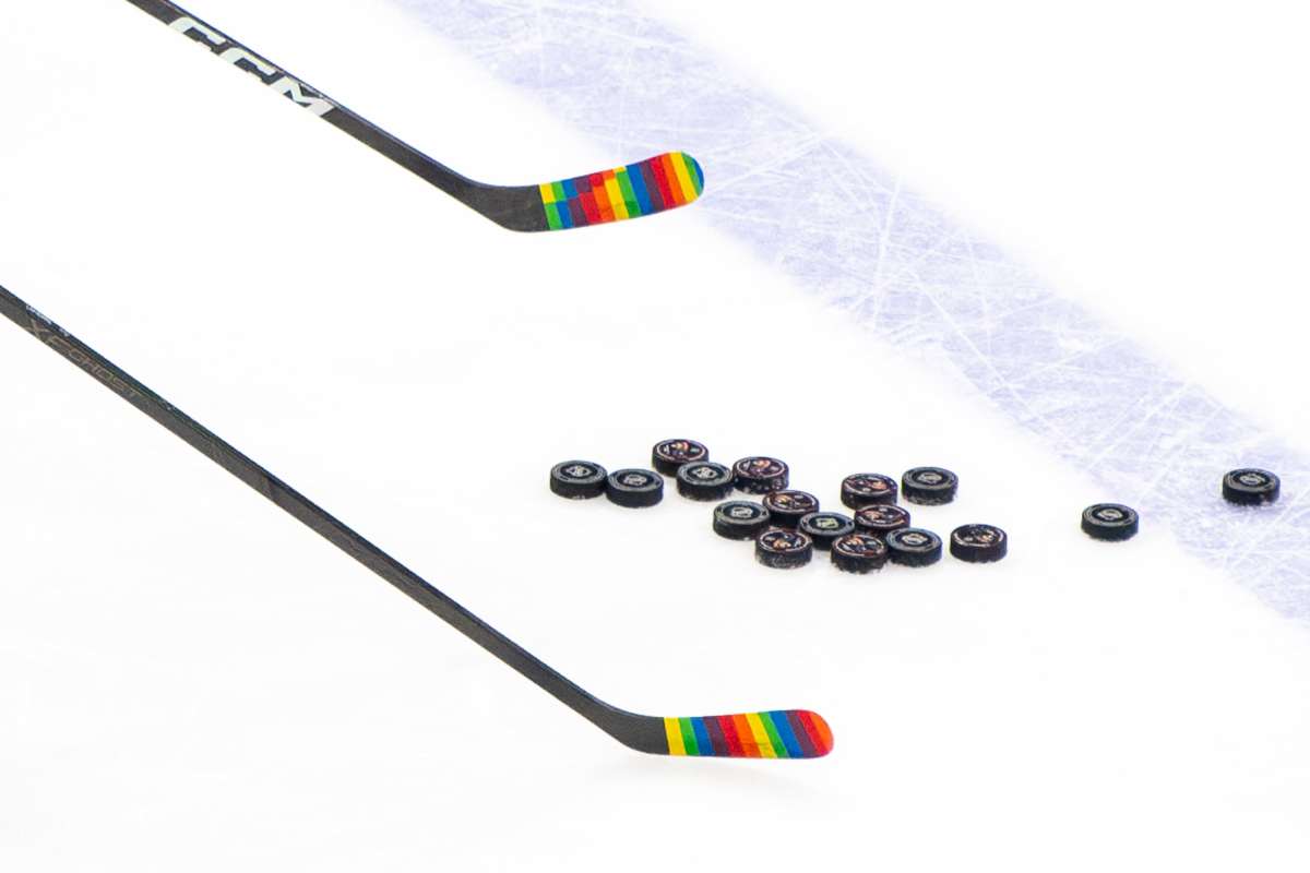 Capitals celebrate annual Pride Night with rainbow-colored stick tape, ‘Heated Rivalry’ soundtrack, and special LGBTQ+ logo