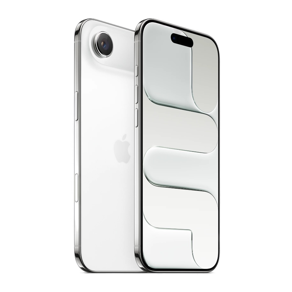 The iPhone Air in Cloud White against a white background.