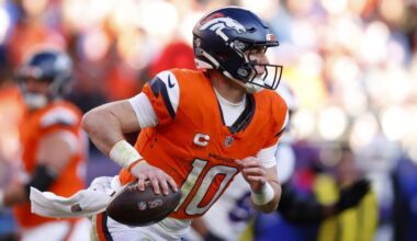 Bo Nix suffers broken ankle while leading Broncos to playoff win over the Bills, out for the season