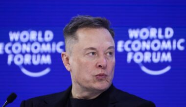 Elon Musk, a fierce Davos critic, tells World Economic Forum that robots will outnumber humans
