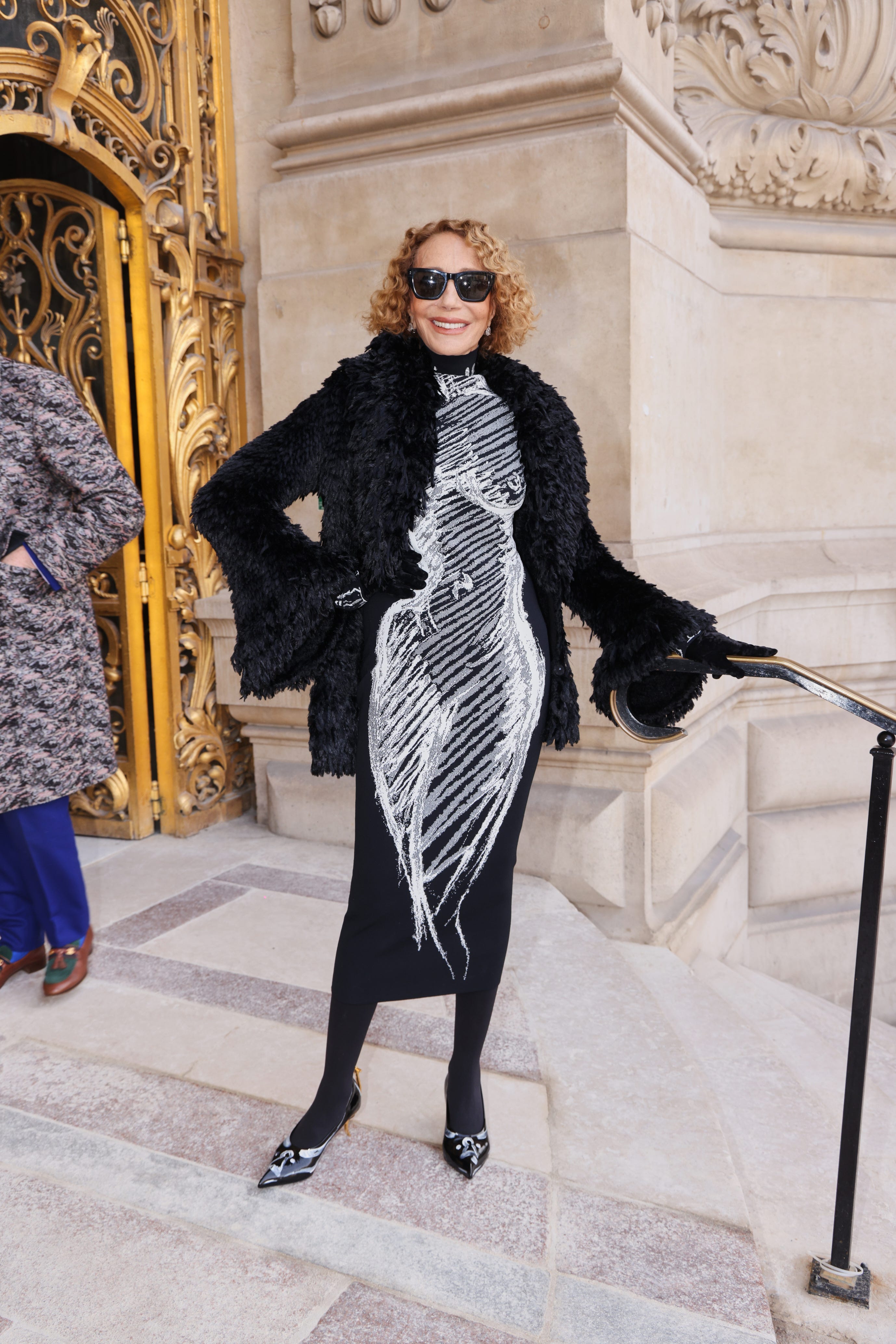 paris, france january 26: marisa berenson attends the schiaparelli haute couture week spring/summer 2026 show as part of paris fashion week on january 26, 2026 in paris, france. (photo by peter white/getty images)