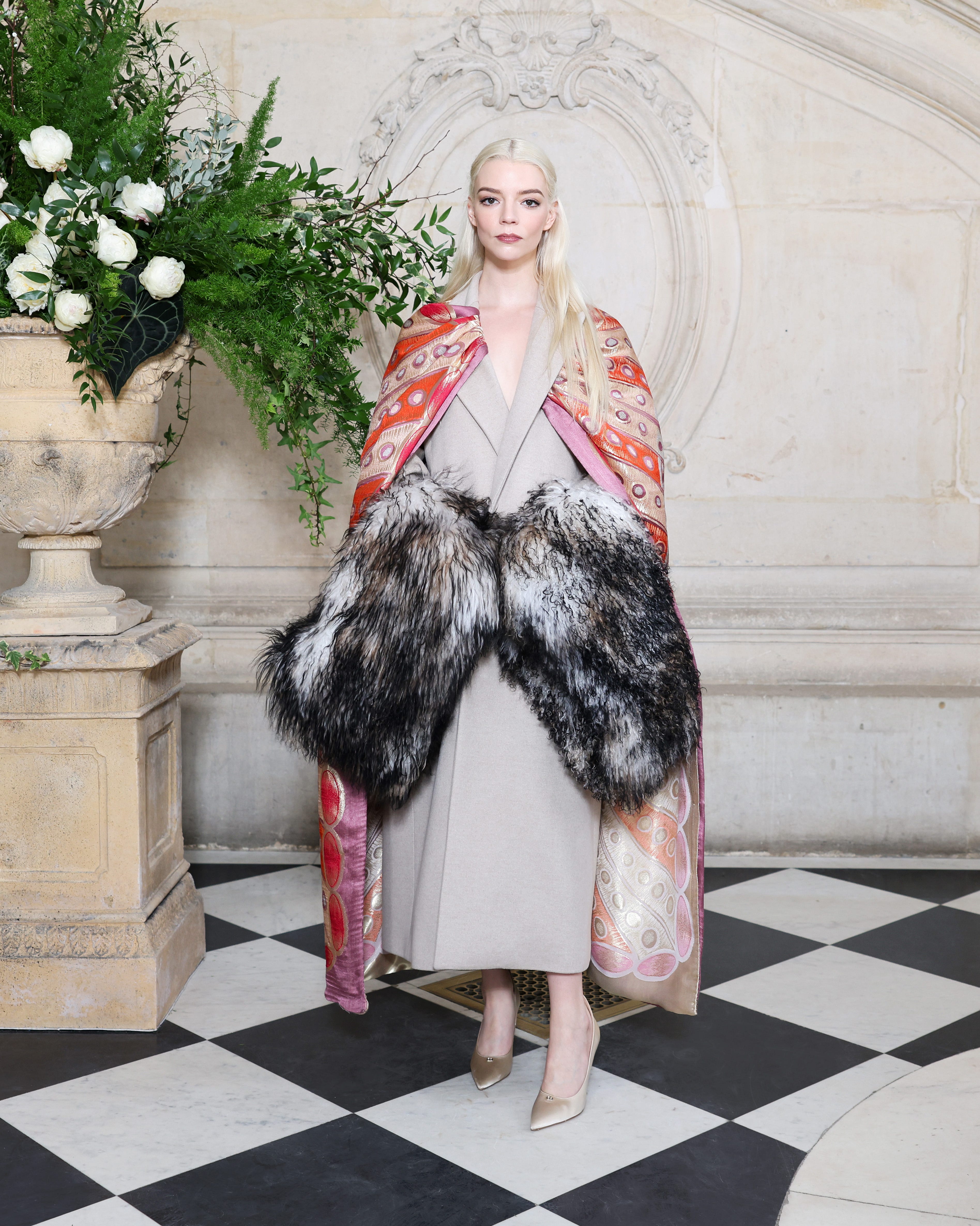 paris, france january 26: anya taylor joy attends the christian dior haute couture week spring/summer 2026 show as part of paris fashion week on january 26, 2026 in paris, france. (photo by arnold jerocki/getty images for christian dior)