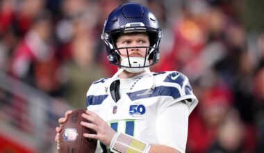 Seahawks QB Sam Darnold (oblique) added to injury report, questionable to play Saturday vs. 49ers