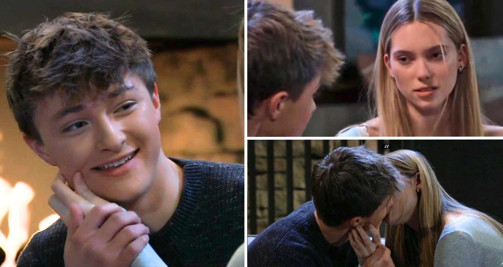 Cousins Danny And Charlotte Kiss