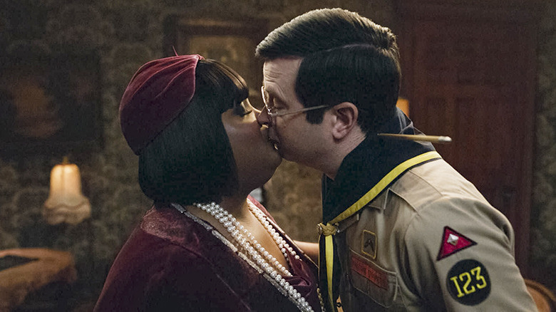 Alberta and Pete kiss in Ghosts Season 4 finale