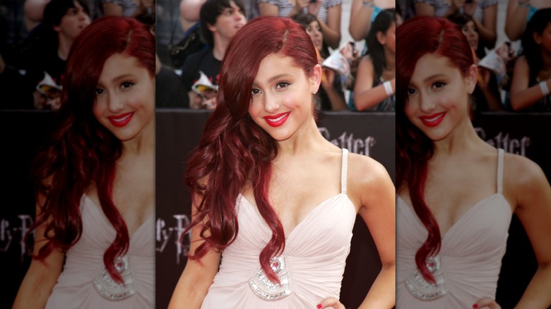 Ariana Grande attends the 2011 premiere of 