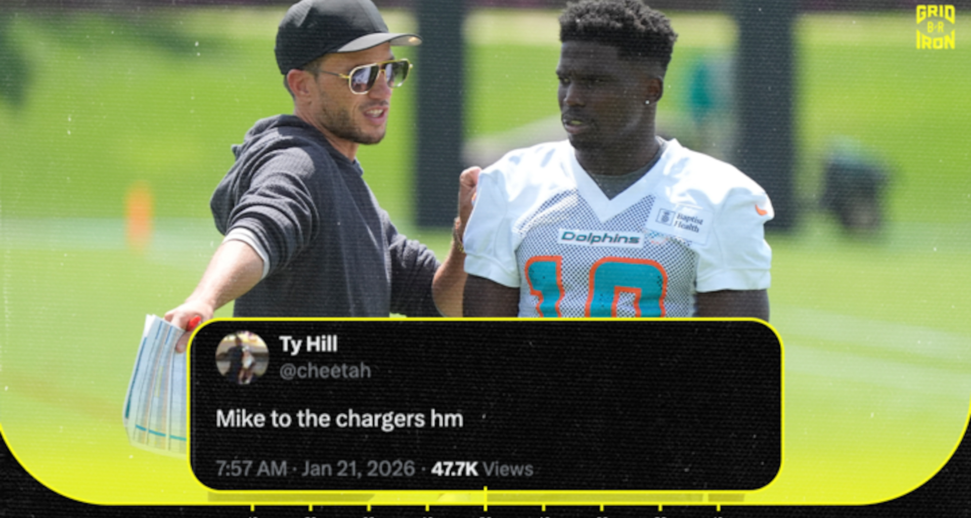 Tyreek Hill Posts Cryptic Tweet, References Mike McDaniel's Reported Hire As Chargers OC